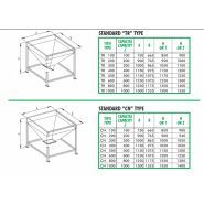 TR et CN - Trémie de stockage - Cavicchi Impianti - acier inox Aisi304 - capacité 100 à 1000L_5