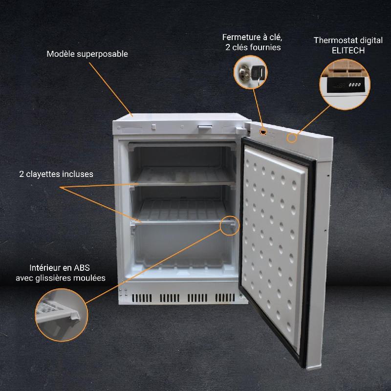Armoire congélateur laquée blanc 200 litres | L2g - AW-RN200_5