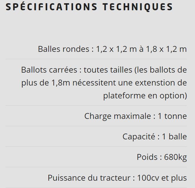 Dérouleuse autochargeable pour utilisation simplifiée