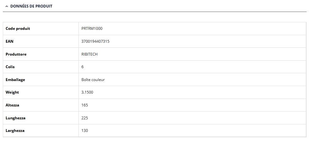 Treuil manuel PRTRM1000 Ribitech - Ribimex - 1 vitesse, force de traction 540 kg_5