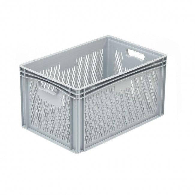 Bac euro ajouré - 190465 – Gris argenté - 400 x 300 x 120 mm_5