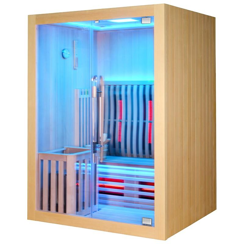 SAUNA COMBI BOREAL® ELÉGANCE 2 - 150X125 INFRAROUGE + VAPEUR_5