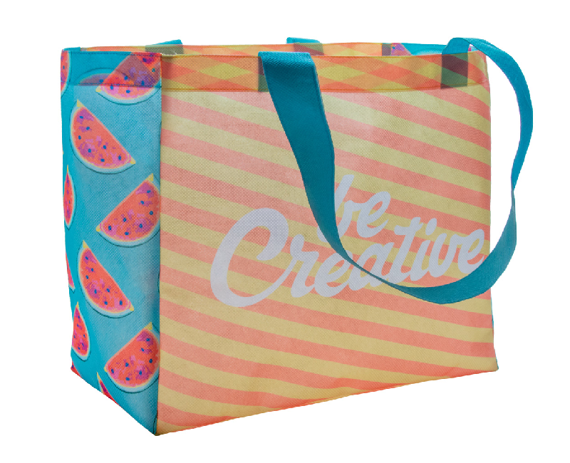 Sac shopping publicitaire - anses longues - 80 gr/m² - personnalisable en sublimation_5