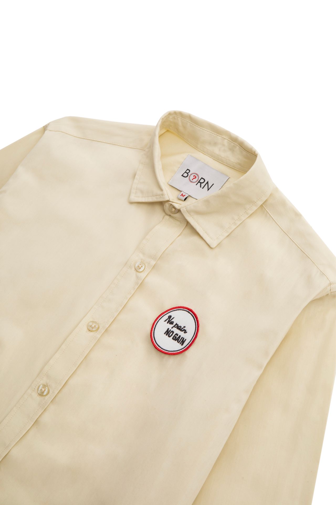 Chemise unisexe London - 100% coton biologique - Concept patch à scratch personnalisable_5