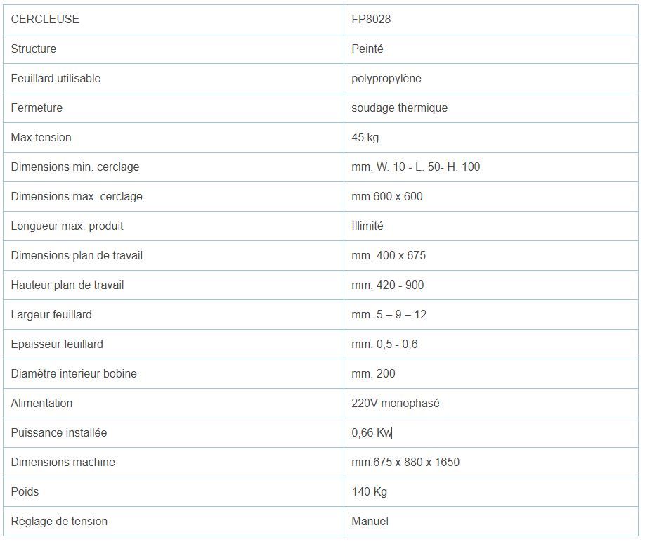 Fp8028 - Cercleuse semi-automatique Ferplast - 140 kg - Acier inoxydable pour emballages sécurisés_5
