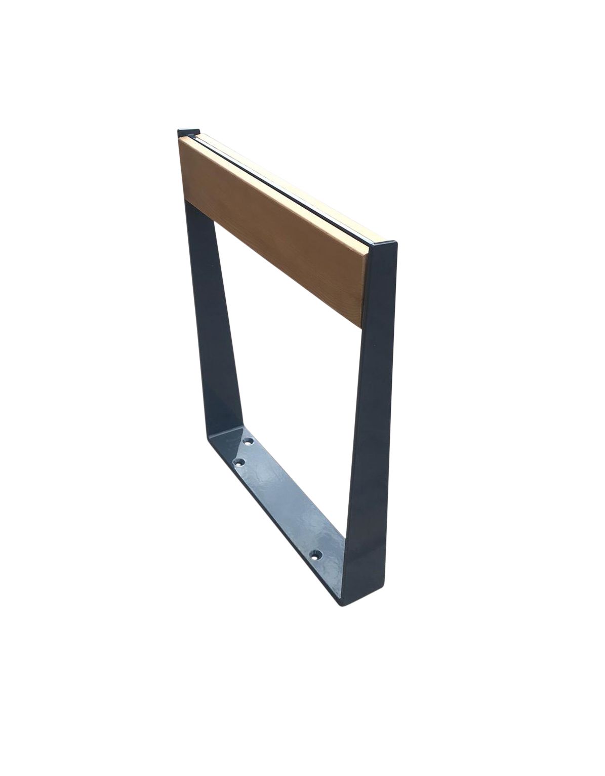 Support et appuis vélos en acier renforcé 8mm et bois de Mélèze - Design contemporain Wood City_5