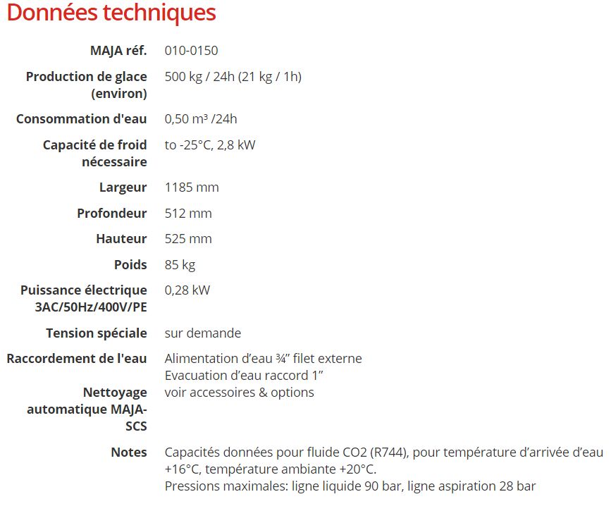 Machine à glace écailles avec protocole d'hygiène intégré