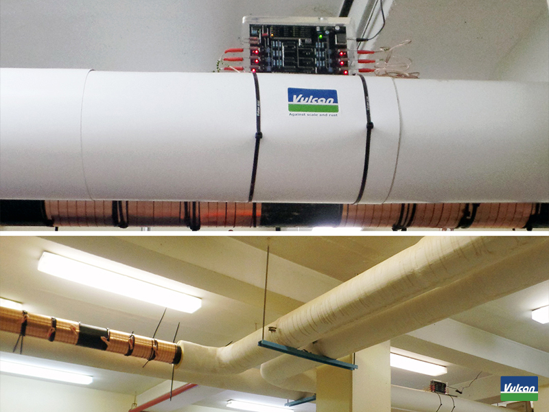 Système anti-calcaire électronique Vulcan S100 - écologique, programmable et adapté aux canalisations jusqu'à 6