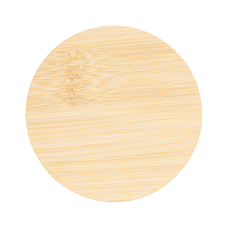 Bougie parfumée en cire végétale - parfum vanille - pot en céramique avec fond liège et couvercle en bambou - 188 gr_5