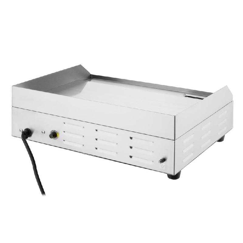 Plancha électrique lisse en ACIER poli - L 525 mmo | Buffalo - CU626_5