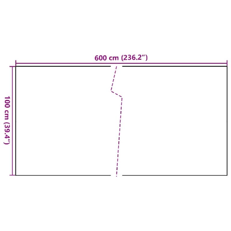 Vidaxl paravent de balcon noir 600x100 cm résine tressée 156306_5