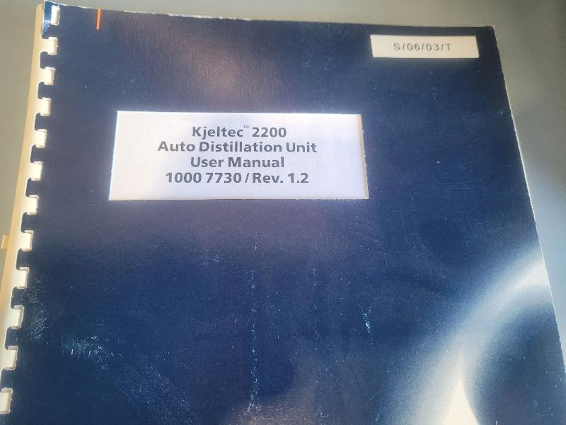Unité d'analyse / distillation FOSS 2200 Kjeltec_5