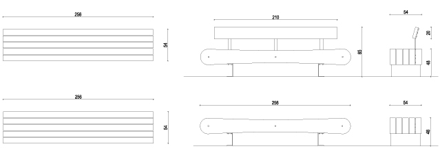 Banc public en bois - Banquette JERIKO© par Agence Akïro - Design robuste et proportions fortes_5