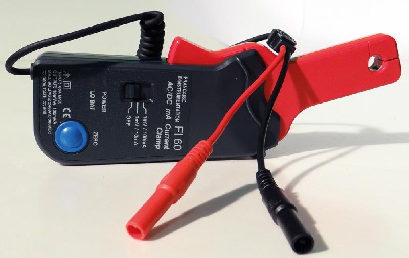 Sonde de courant FI60 - 60 A AC/DC pour multimètres - ouverture 9 mm - réglage automatique du zéro_5
