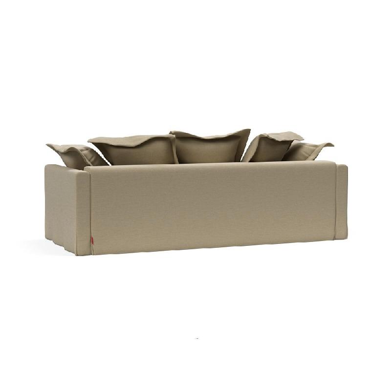 Canapé-lit design Pascala Innovation Living - Convertible 200x140 cm - Tissu Vivus Dusty Sand_5