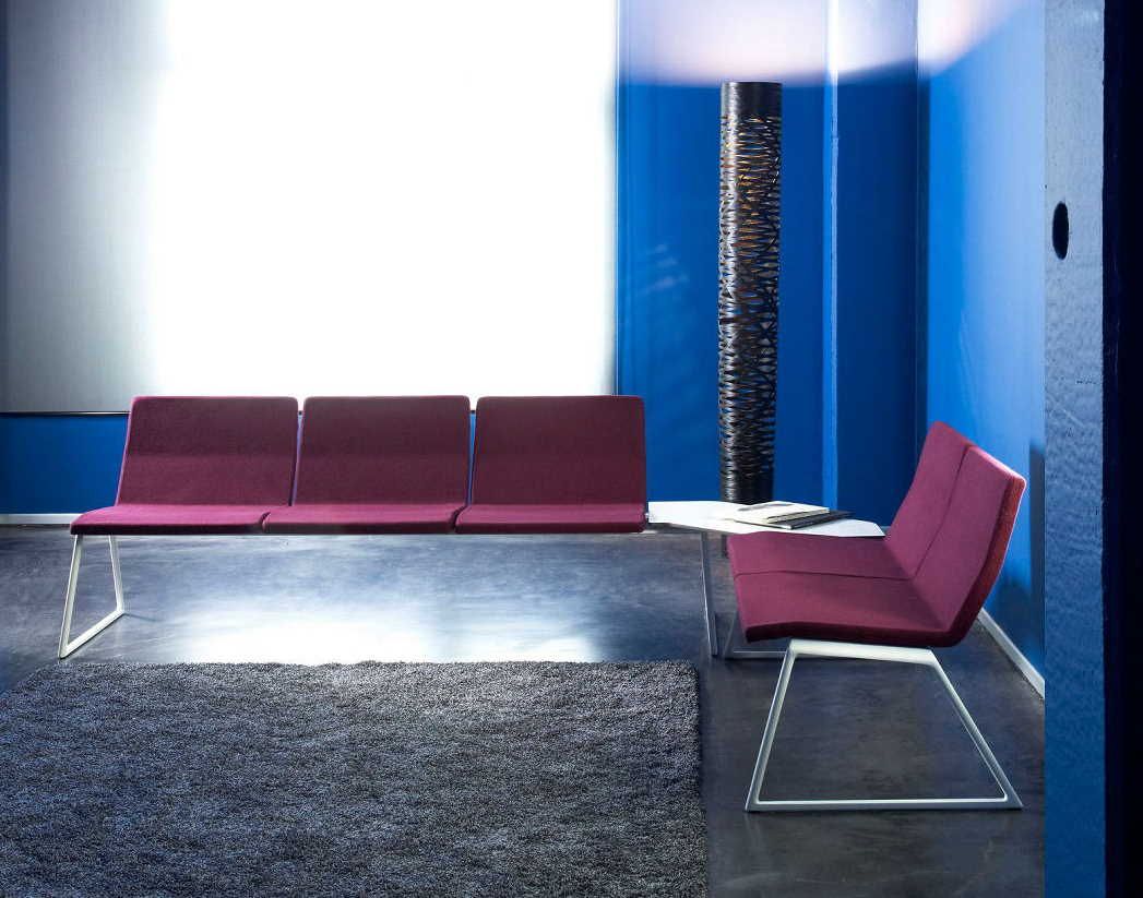 Banc poutre ILDU pour gares et aéroports