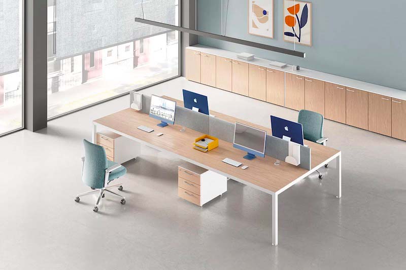 Bureaux  open space mélaminé  pieds panneaux/métal/bois : un design fonctionnel et de qualité pour les besoins des entreprises pour toutes les entreprises_5
