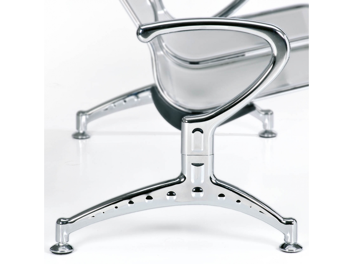 Siège sur poutre en métal micro-perforé résistant à l'usure du temps - Design élégant YONI_5