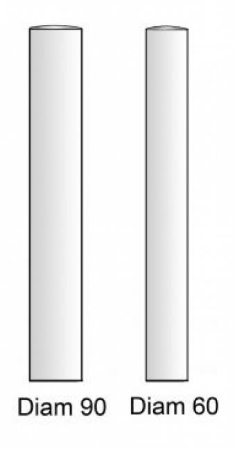 Potelet ou borne inox à sceller ou amovible - tête démontable - hauteur hors sol 900 mm - norme TRAT1225621A_5