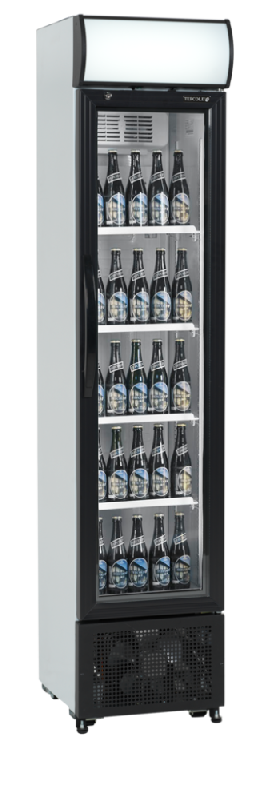 Réfrigérateur à boissons FSC Slim - porte vitrée noire ou blanche - groupe frigorifique puissant - référence FSC175H_5