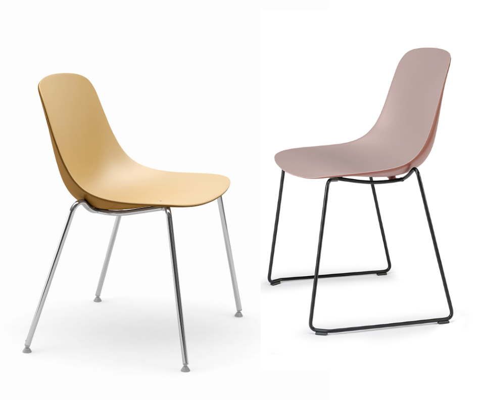 Chaise empilable Pure-Loop - coque monobloc en polypropylène renforcé, mono ou bi-nuance_5