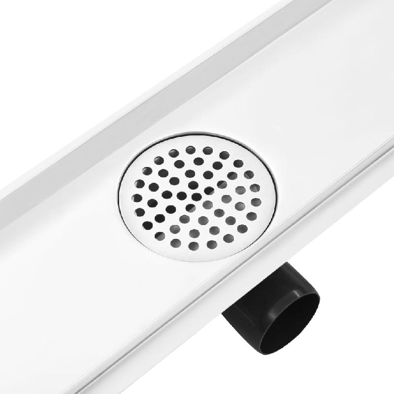 Vidaxl drain de douche avec couvercle 2en1 103x14 cm acier inoxydable 146011_5