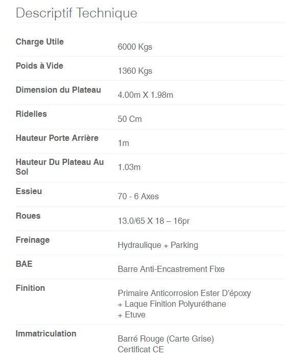 Gv 60 br benne agricole à ridelles démontables - devès - charge 6 t_5