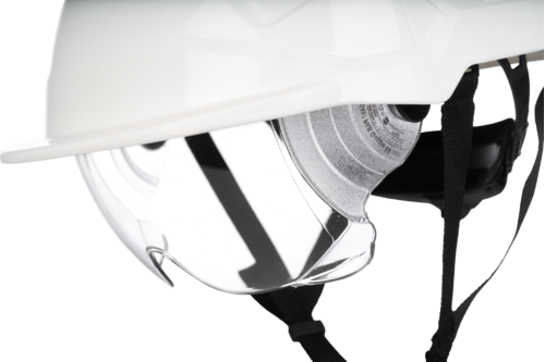 Casque de securite lunette integree phoenix pro blanc_5