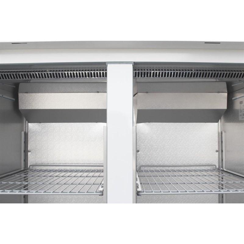 Armoire réfrigérée positive GN double porte blanche Série G 1200L CC663 Polar_5