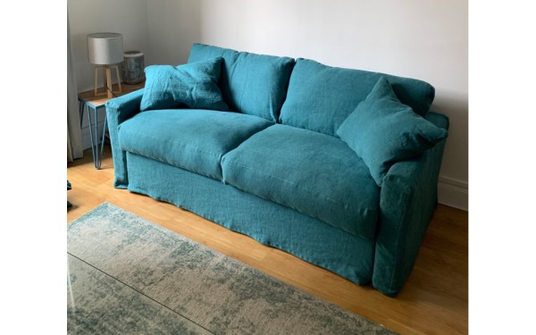 Canapé 4 places Bidart 210 cm convertible avec matelas 14 cm - Home Spirit_5