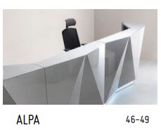 Banque d'accueil fonctionnelle et esthétique - Modules conformes aux normes européennes - Large choix de coloris et tailles_5