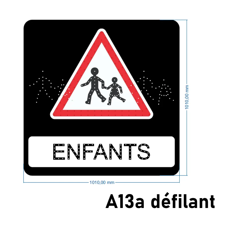 Panneau A13a défilant solaire_5