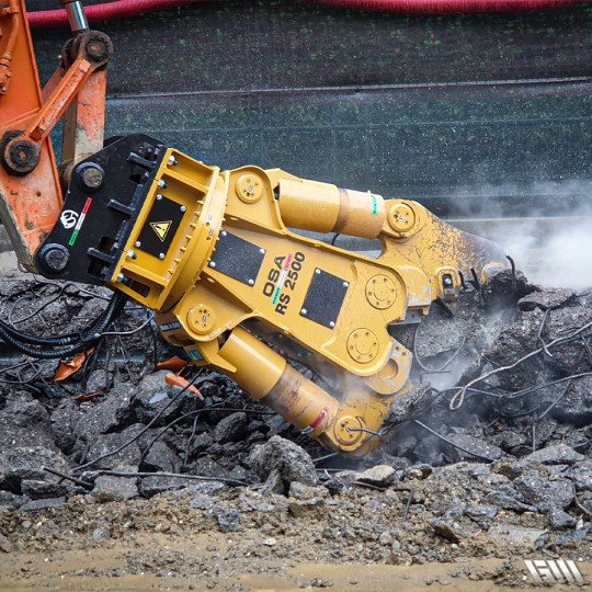 Pince de démolition Série RS - Acier Hardox 450 et Weldox - Compatible pelle hydraulique 1.5 à 150 tonnes - Rotation 360° - Marque OSA_5