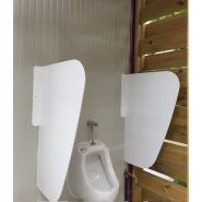 Cabine sanitaire raccordable avec prises électriques conformes aux normes CEE