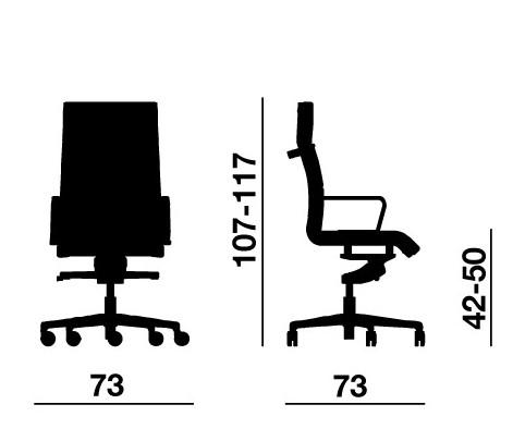 Fauteuil de direction cuir Dekora - Offisit. - cuir blanc_5