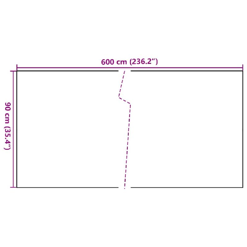 Vidaxl paravent de balcon noir 600x90 cm résine tressée 156305_5