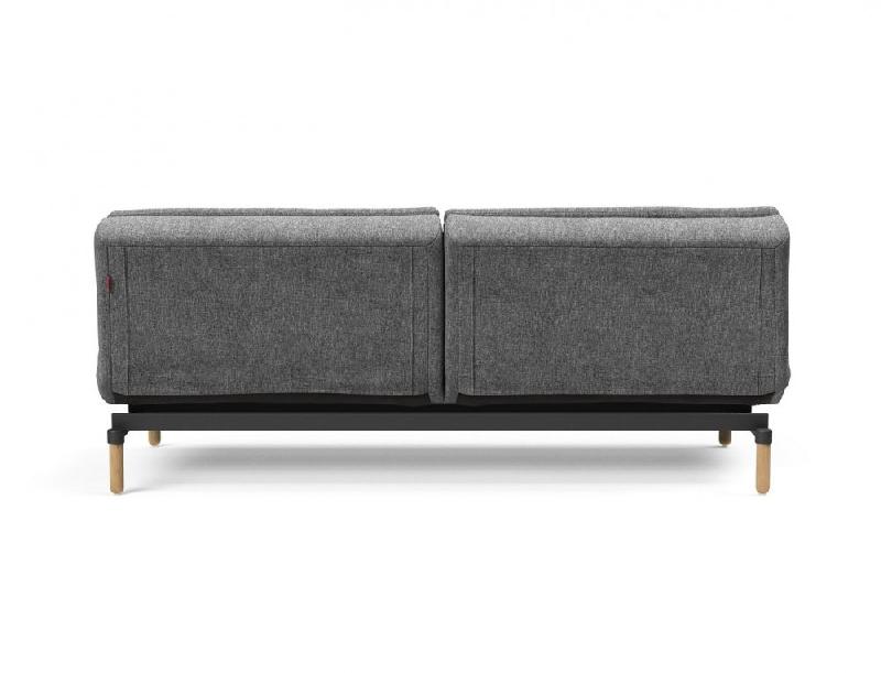 Canapé design Dublexo Stem convertible lit 115x210 cm - pieds obus - tissu Twist Charcoal_5