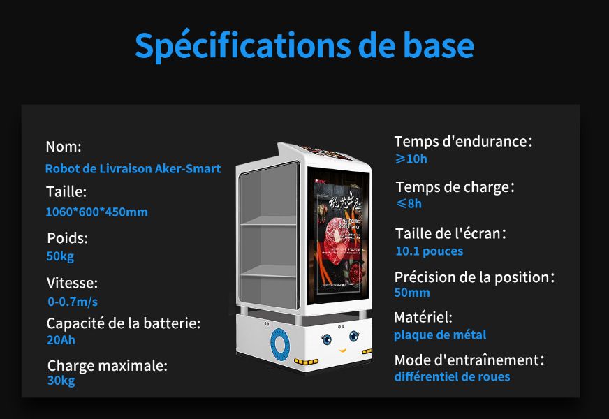 Robot de service - CSJBOT - 50kg - Livraison intelligente et retour de plat_5
