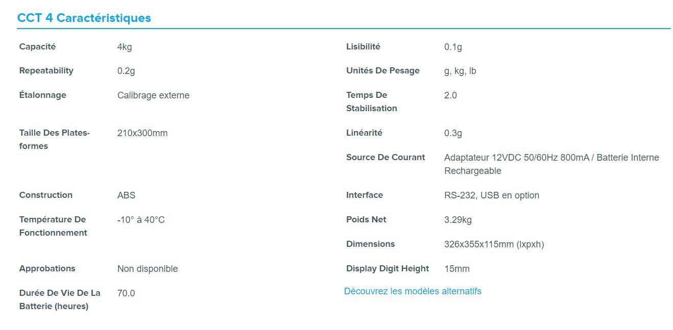 Balance de comptoir compteuse Cruiser - CCT 4 - Capacité 4kg - AE Adam GmbH_5