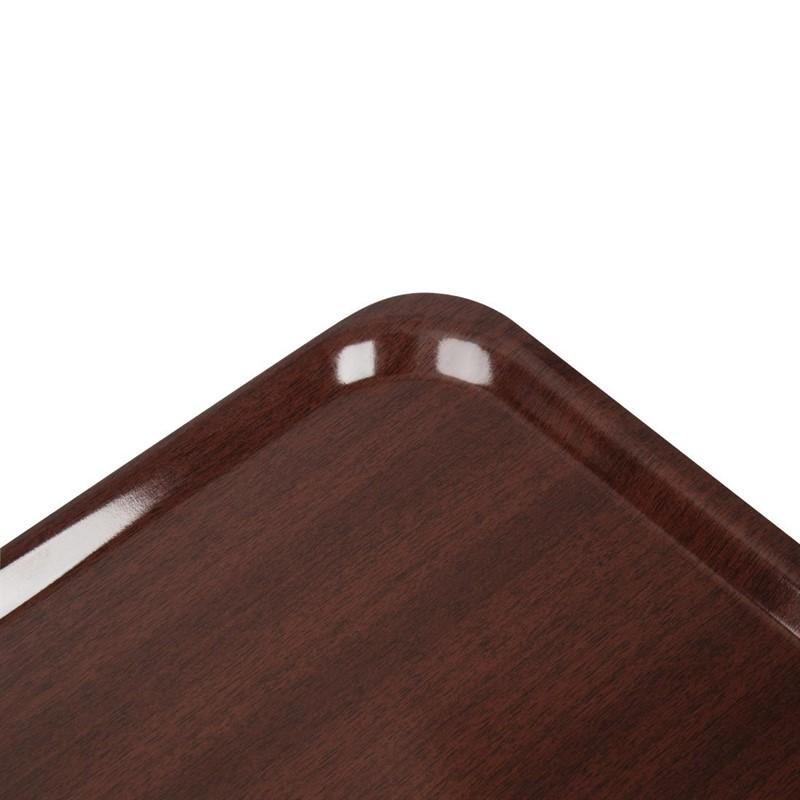 Plateau stratifié lisse Capri Cambro acajou 460mm_5