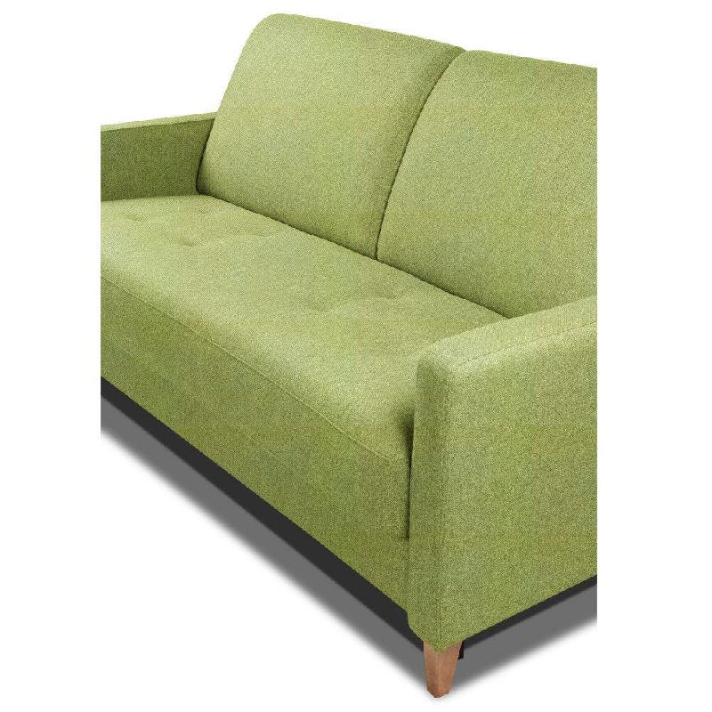 Canapé convertible OGGETTO - Matelas 16 cm - Système express - Sommier à lattes 120 cm - Velours vert - RENATONISI_5