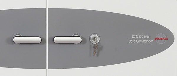 Armoire forte ignifuge 2 H - 2 étagères 5 plateaux multimedia - PHOENIX DATA COMMANDER DS4623 - Serrure à clé_5