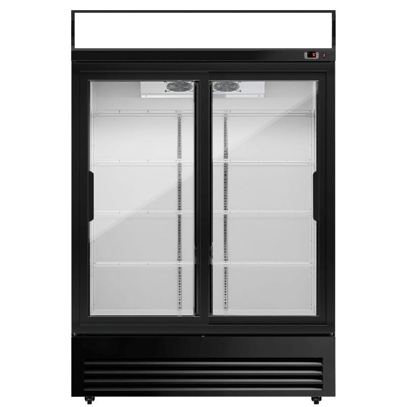Armoire à boissons double portes coulissantes avec canopy - 880L_5