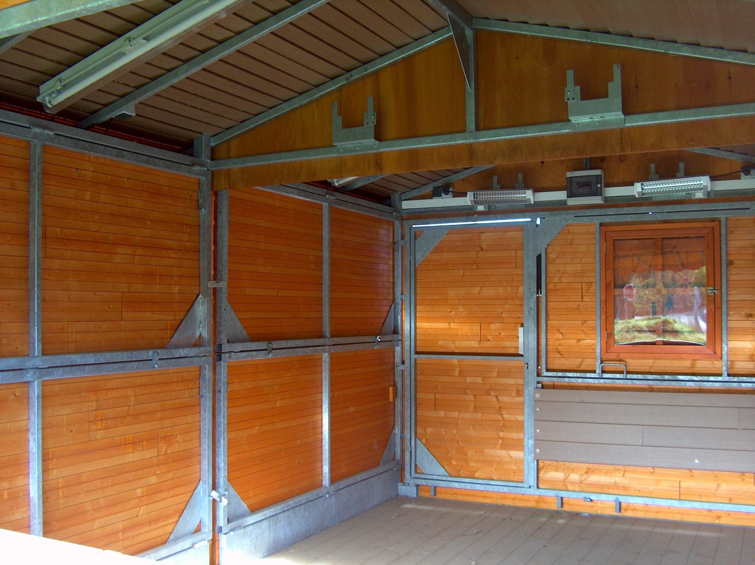 Chalet en bois pliable jumelé - épicéa du Nord 21mm, raccordements fournis, armature en acier galvanisé_5