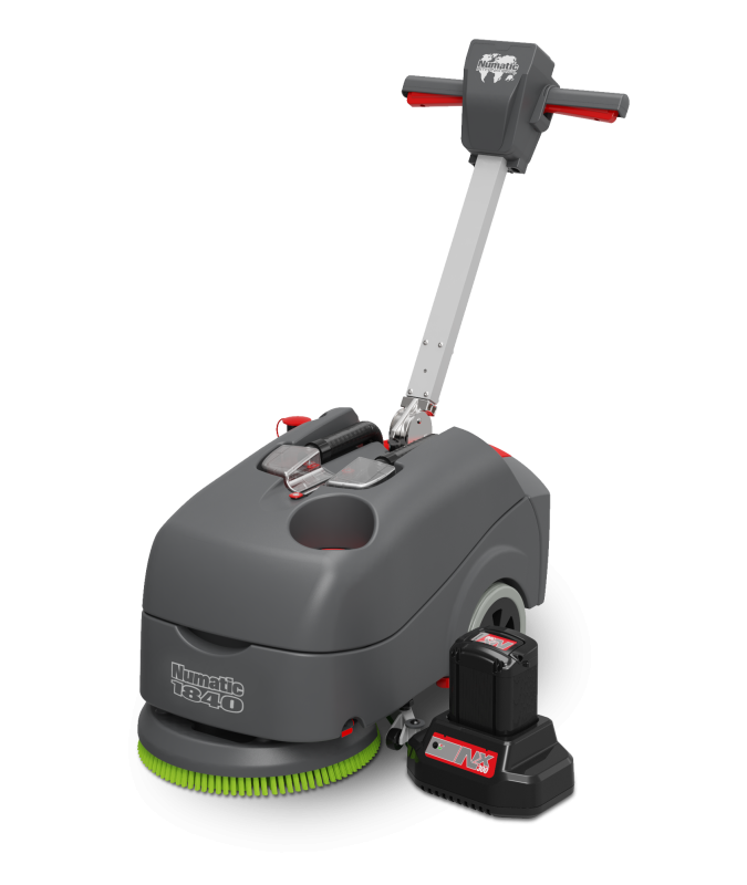 Autolaveuse a batterie numatic ttb1840nx-r : batterie+chargeur+brosse_5