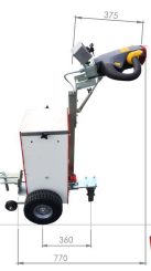 Tireur pousseur électrique Imove 400 - Timon réglable en hauteur et inclinaison - Capacité de traction 700 kg sur terrain plat - STI constructeur_5