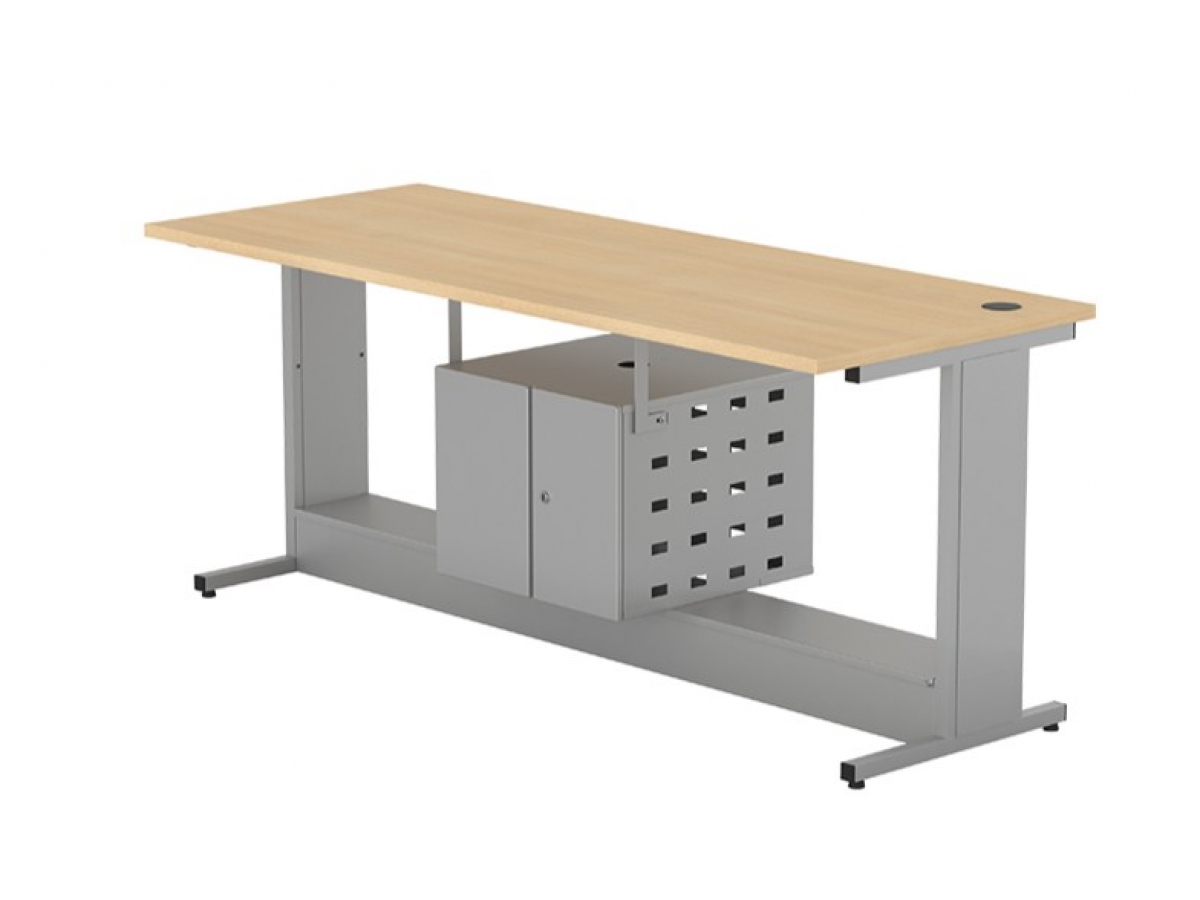 Table informatique DATA avec écran posé - nombreuses dimensions et configurations - fabrication française_5