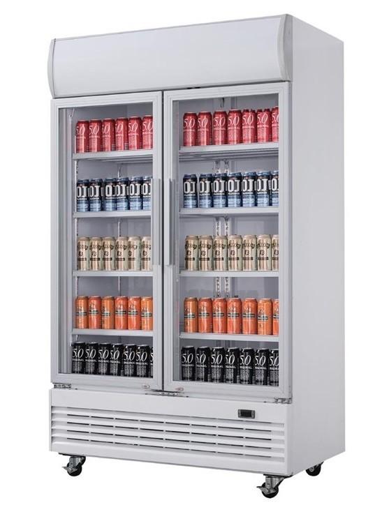 Vitrine réfrigérée 2 portes 950 litres avec roulettes - gaz écologique r290_5