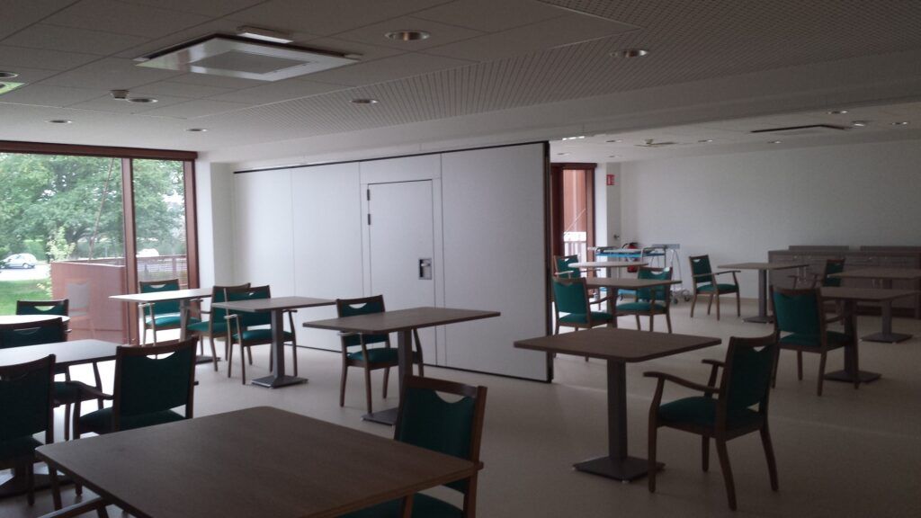 Cloison mobile acoustique de 39 à 60 rwdb panneaux pleins ou vitrés_5