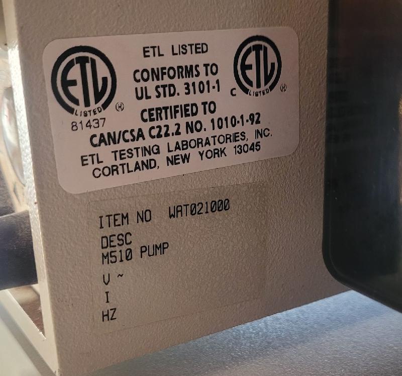 Pompe HPLC Modèle 510 Waters_5